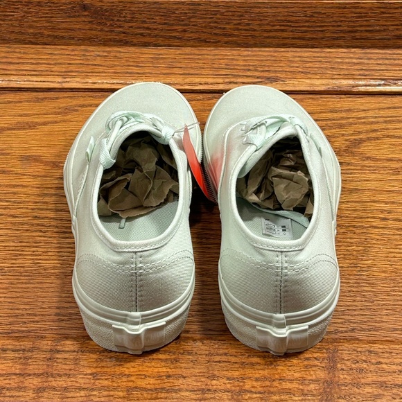 Vans Authentic Mono Canvas Milky‎ Green Shoes - Picture 6 of 9